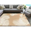 Kirkland's Home Sand Forest Leaf Indoor/Outdoor Area Rug, 4X7- Outdoor Rugs