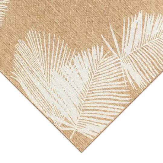 Kirkland's Home Sand Forest Leaf Indoor/Outdoor Area Rug, 4X7- Outdoor Rugs