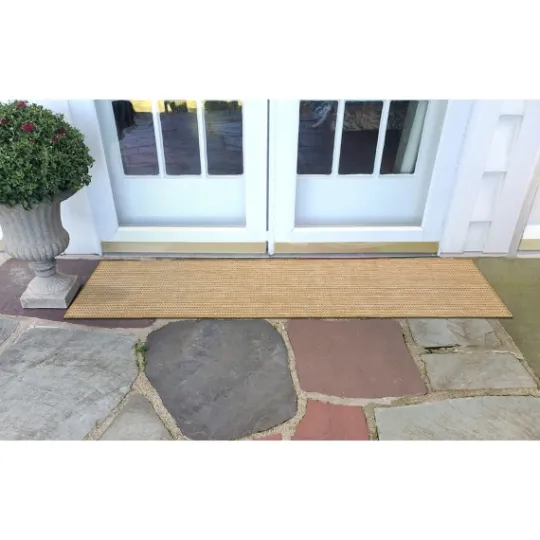 Kirkland's Home Sand Intertwine Indoor/Outdoor Runner- Outdoor Rugs