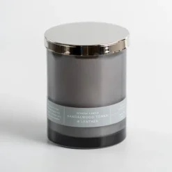 Kirkland's Home Sandalwood Tonka & Leather Single Wick Jar Candle- Candles