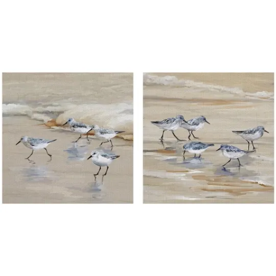 Kirkland's Home Sandpiper Beach I And Ii Art Prints, Set Of 2- Canvas Art