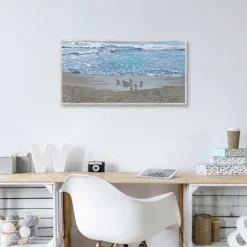 Kirkland's Home Sandpiper Morning Framed Canvas Art Print- Framed Art
