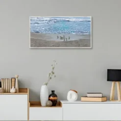 Kirkland's Home Sandpiper Morning Framed Canvas Art Print- Framed Art