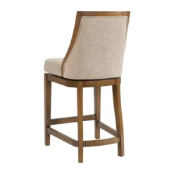 Kirkland's Home Sandy Beige Swivel 2-Pc. Square Counter Stool Set- Bar Stools & Counter Height Stools