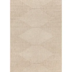 Kirkland's Home Sandy Diamond Center Indoor/Outdoor Area Rug, 8X10- Outdoor Rugs