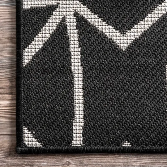 Kirkland's Home Sanford Gray Geometric Shapes Outdoor Rug, 5X8- Outdoor Rugs
