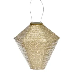 Kirkland's Home Sashiko Diamond Hanging Led Outdoor Lantern- Outdoor Lighting