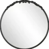 Kirkland's Home Satin Black Ornate Round Wall Mirror- Decorative Mirrors