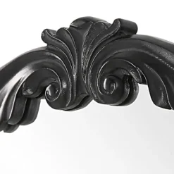 Kirkland's Home Satin Black Ornate Round Wall Mirror- Decorative Mirrors