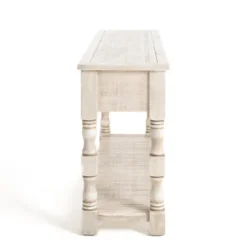 Kirkland's Home Savannah Cream Distressed Console Table- Console Tables