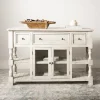 Kirkland's Home Savannah Cream Distressed Cabinet- Entryway Furniture