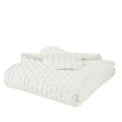 Kirkland's Home Scalloped Crinkle 3-Pc. Full/Queen Quilt Set- Quilts