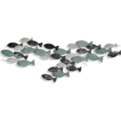 Kirkland's Home School Of Fish Metal Wall Plaque- Wall Plaques