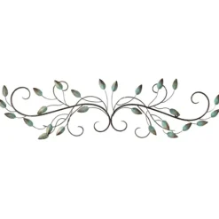 Kirkland's Home Scrolled Patina Leaf Wall Plaque- Wall Plaques
