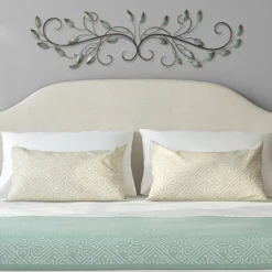 Kirkland's Home Scrolled Patina Leaf Wall Plaque- Wall Plaques