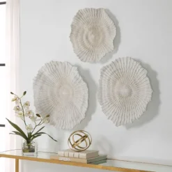 Kirkland's Home Sea Coral Wall Plates, Set Of 3- Wall Plaques