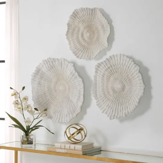 Kirkland's Home Sea Coral Wall Plates, Set Of 3- Wall Plaques