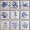 Kirkland's Home Sea Creatures Framed Wood Art Prints, Set Of 9- Framed Art