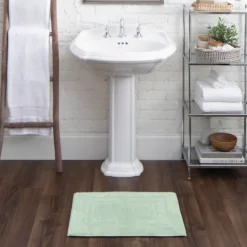 Kirkland's Home Seaglass Reversible Cotton Bath Mat, 45 In.- Bathroom Rugs