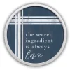 Kirkland's Home Secret Ingredient Love Round Framed Plaque- Wall Quotes & Signs