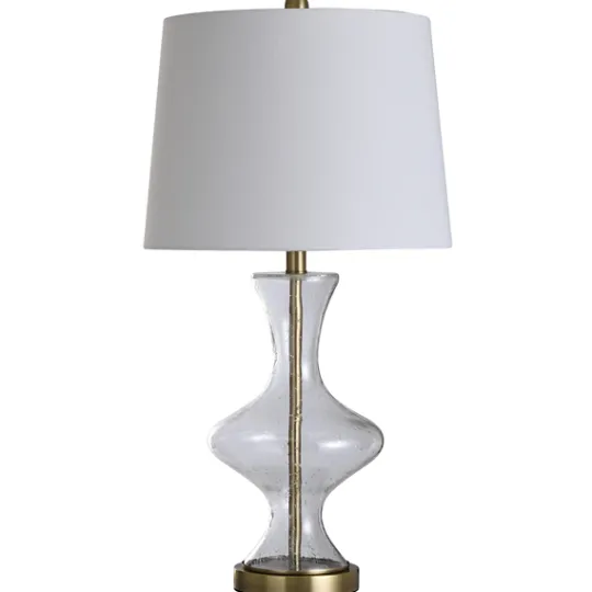 Kirkland's Home Seeded Glass And Gold Table Lamp- Table Lamps