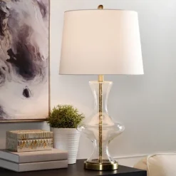 Kirkland's Home Seeded Glass And Gold Table Lamp- Table Lamps