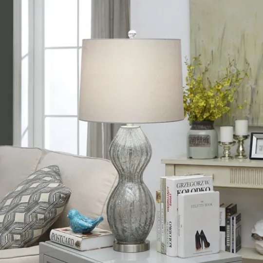 Kirkland's Home Seeded Hourglass Table Lamp- Table Lamps