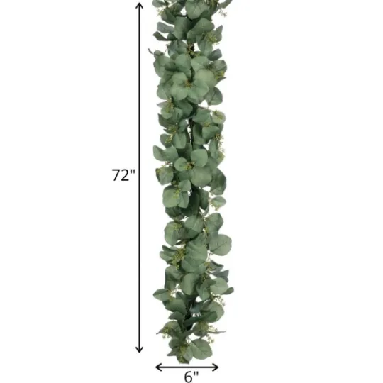 Kirkland's Home Seeded Silver Dollar Eucalyptus Garland- Arrangements & Greenery