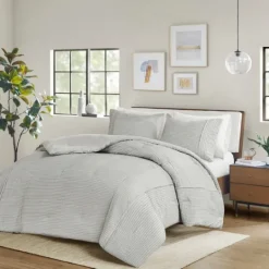 Kirkland's Home Seersucker 3-Pc. Full/Queen Comforter Set- Comforters