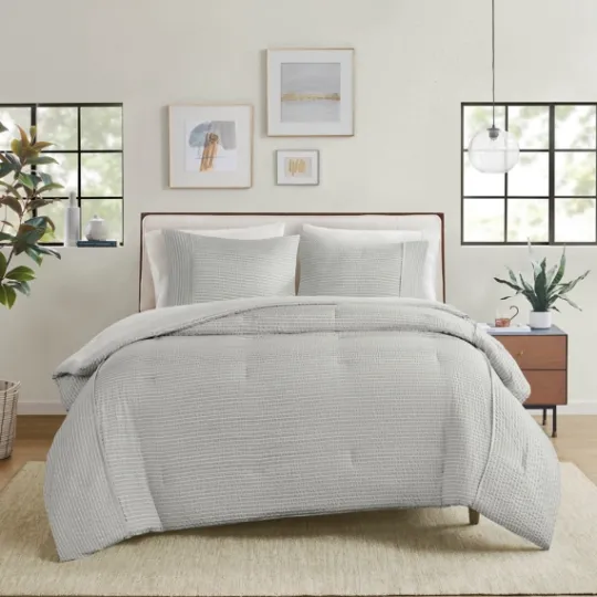 Kirkland's Home Seersucker 3-Pc. Full/Queen Comforter Set- Comforters
