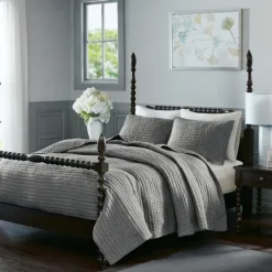 Kirkland's Home Serene Quilted 3-Pc. Queen Coverlet Set- Bedspreads & Coverlets