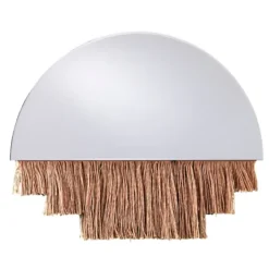 Kirkland's Home Shaw Fringe Half Circle Wall Mirror- Decorative Mirrors