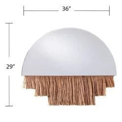 Kirkland's Home Shaw Fringe Half Circle Wall Mirror- Decorative Mirrors