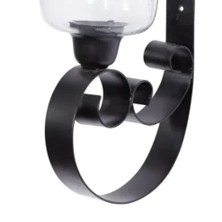 Kirkland's Home Shayne Black Iron Scroll Sconce- Sconces