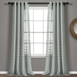 Kirkland's Home Sheer Birdie Curtain Panel Set, 84 In.- Curtains & Drapes