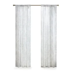 Kirkland's Home Sheer Botanical Curtain Panel Set, 84 In.- Curtains & Drapes