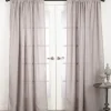 Kirkland's Home Sheer Dark Linen Curtain Panel, 96 In.- Curtains & Drapes