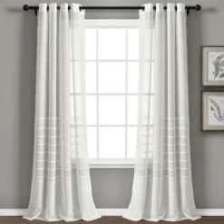 Kirkland's Home Sheer Grommet Curtain Panel Set, 84 In.- Curtains & Drapes