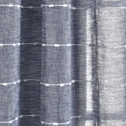 Kirkland's Home Sheer Navy Textured Curtain Panel Set, 84 In.- Curtains & Drapes