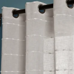 Kirkland's Home Sheer Textured Curtain Panel Set, 84 In.- Curtains & Drapes