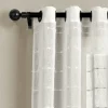 Kirkland's Home Sheer Textured Curtain Panel Set, 84 In- Curtains & Drapes