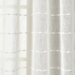 Kirkland's Home Sheer Textured Curtain Panel Set, 84 In- Curtains & Drapes