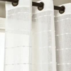Kirkland's Home Sheer Textured Curtain Panel Set, 84 In- Curtains & Drapes