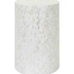 Kirkland's Home Shell Cylinder Frame Accent Table- Accent & End Tables