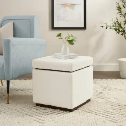 Kirkland's Home Sherpa Cube Storage Ottoman- Benches & Ottomans