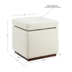 Kirkland's Home Sherpa Cube Storage Ottoman- Benches & Ottomans
