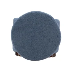 Kirkland's Home Sherpa Upholstered Storage Ottoman- Benches & Ottomans