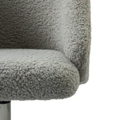 Kirkland's Home Sherpa Upholstered Swivel Office Chair- Office Furniture