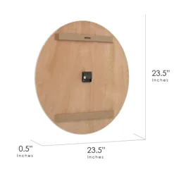 Kirkland's Home Shiplap Whitewashed Wooden Wall Clock- Clocks