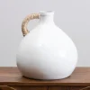 Kirkland's Home Short Jug Vase With Rope Handle- Vases